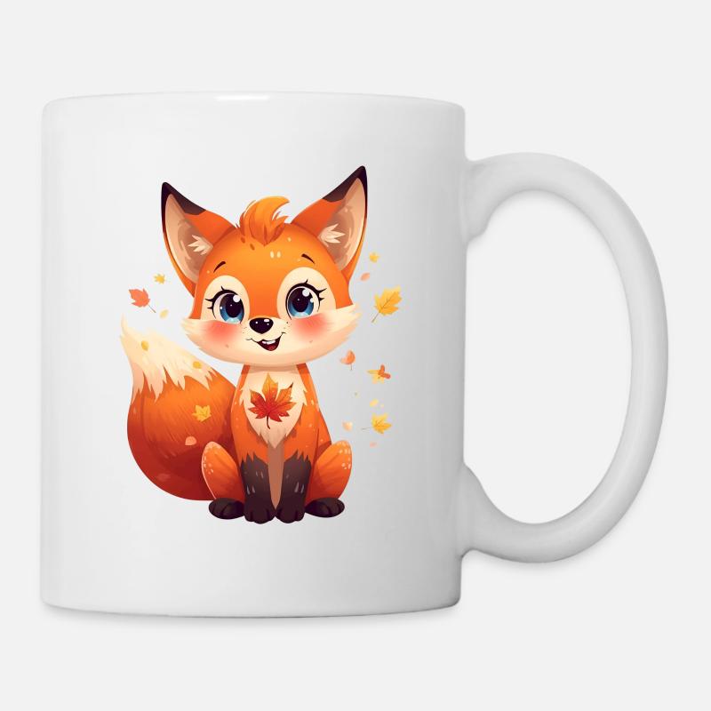 Autumnal fox - Mug - white