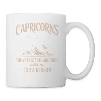 Capricorn Zodiac Sign - Mug - white - Right