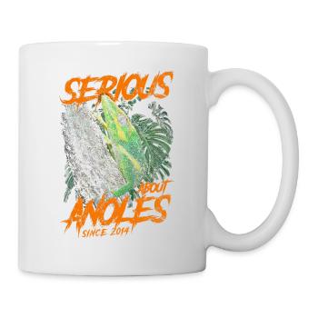 Ernsthaft über Kubanischer Ritter Anolis seit 2014 - Tasse - Weiß - Rechts