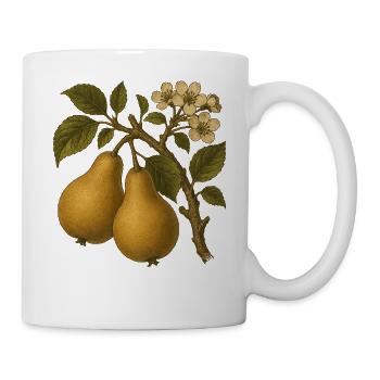 Illustration de poire botanique vintage - Mug blanc - blanc - Droite