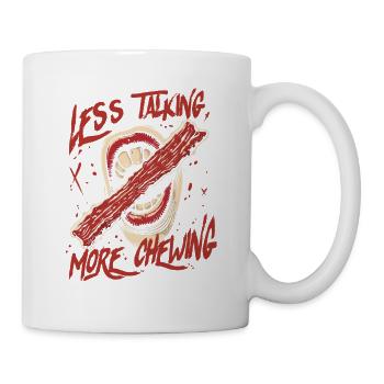 Beef Jerky Less Talking More Chewing - Mug - white - Right