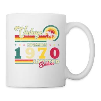 1970 November Birthday Gift. November 1970 - Mug - white - Right