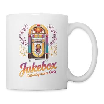 Collectionneurs de juke-box La collection de juke-box rapporte des centimes - Mug blanc - blanc - Droite