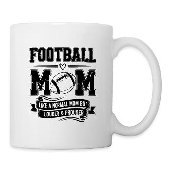American Football Mutter Stolz - Tasse - Weiß - Rechts
