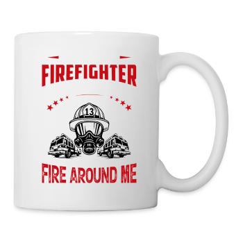 Feuerwehrmann - Tasse - Weiß - Rechts