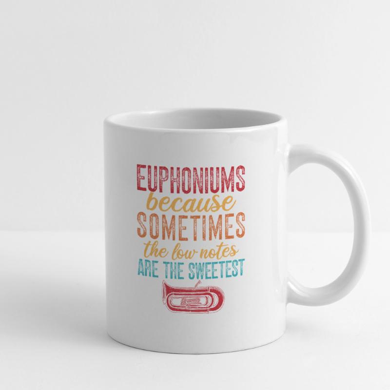 Les notes graves de l’euphonium sont les barytons les plus doux Mug blanc