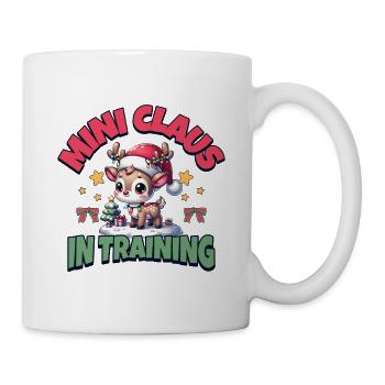 Winterliches Rentier Geschenk für Familie - Tasse - Weiß - Rechts