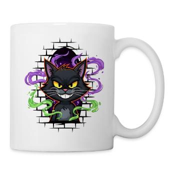 Graffiti Cat Neon - Mug - white - Right