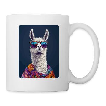 lama - Mug blanc - blanc - Droite