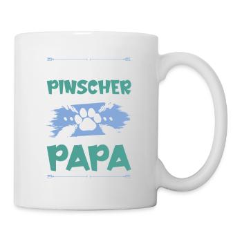 papa chien pinscher - Mug blanc - blanc - Droite