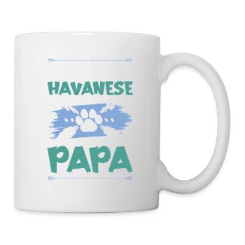 Havanese dog dad - Mug - white - Right
