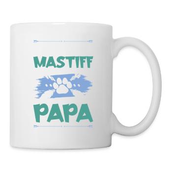 papa chien mastiff - Mug blanc - blanc - Droite