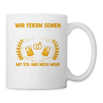JGA Team Bräutigam Junggesellenabschied - Tasse - Weiß - Rechts