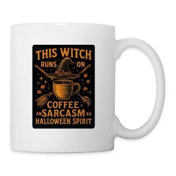Halloween Spirit - Sorcière sarcastique  - Mug blanc - blanc - Droite