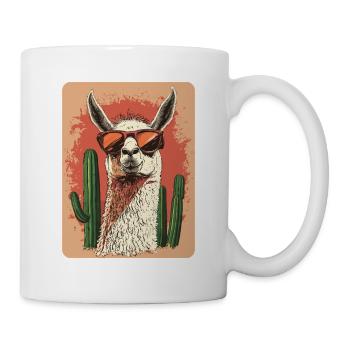 lama - Mug blanc - blanc - Droite