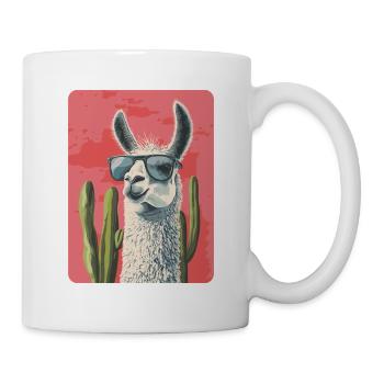 lama - Mug blanc - blanc - Droite