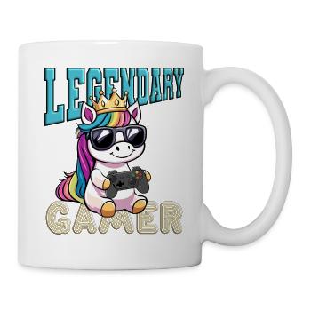 Legendary Gamer - Unicorn gamer - Mug - white - Right