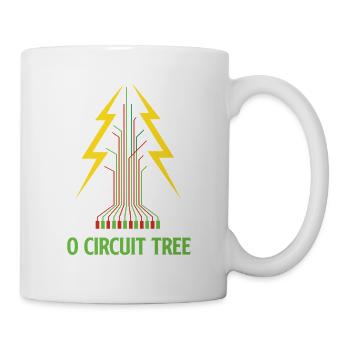 O Circuit Baum Weihnachten Elektroingenieur - Tasse - Weiß - Rechts