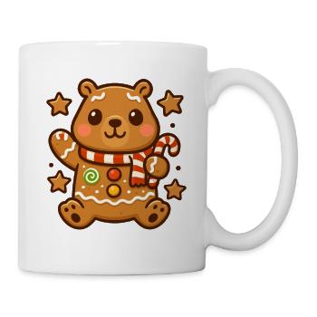 Süßes Lebkuchen Capybara – Kawaii Weihnachtsdesign - Tasse - Weiß - Rechts