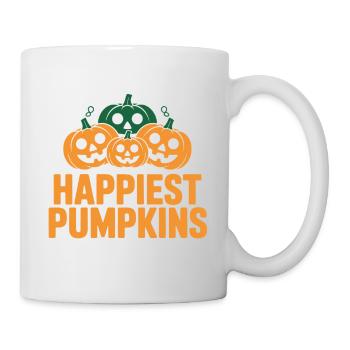 Les citrouilles les plus heureuses du champ - Mug blanc - blanc - Droite