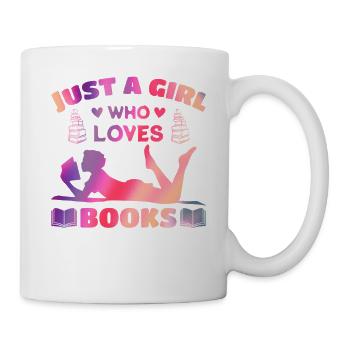 Just a girl who loves books - Mug - white - Right
