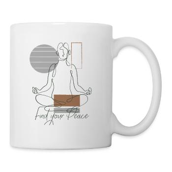 Sketch Zen Yoga & Meditation Find Inner Peace - Mug - white - Right