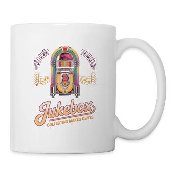 Collectionneurs de juke-box La collection de juke-box rapporte des centimes - Mug blanc - blanc - Droite