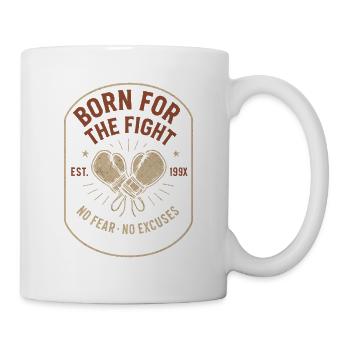 Né pour le combat – Chemise No Fear No Excuses - Mug blanc - blanc - Droite