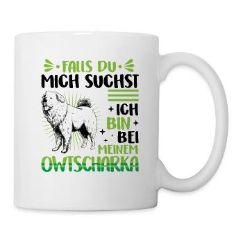 I'm with my Caucasian Ovcharka - Mug - white - Right