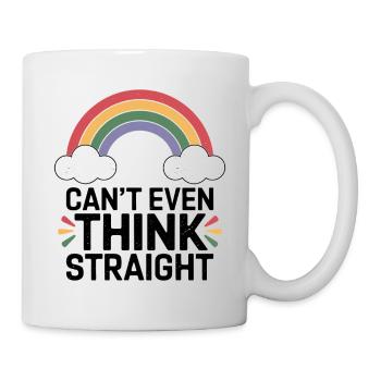 Regenbogen Wolken Jubel - Tasse - Weiß - Rechts