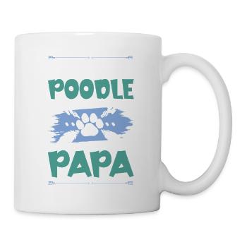 Caniche Chiens Papa - Mug blanc - blanc - Droite
