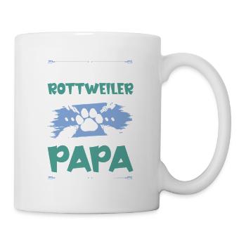 rottweiler hunde papa - Tasse - Weiß - Rechts