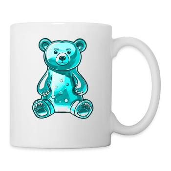 Gummibär Türkis - Tasse - Weiß - Rechts
