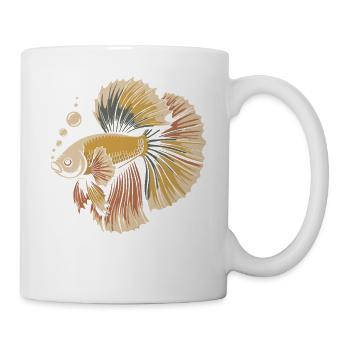 Betta Couleur Explosion Poisson - Mug blanc - blanc - Droite