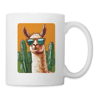 lama - Mug blanc - blanc - Droite