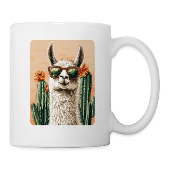 lama - Mug blanc - blanc - Droite