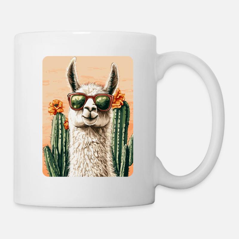 lama - Mug blanc - blanc