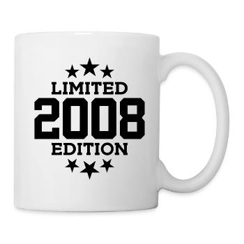 ÉDITION LIMITÉE 2008 18E ANNIVERSAIRE - Mug blanc - blanc - Droite