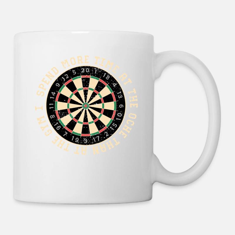 Dartboard Ring Quote - Mug - white