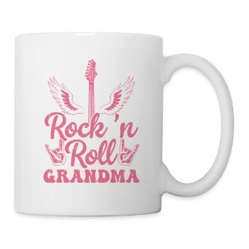 Rock 'n Roll Grandma Rock Band Guitar Music - Tasse - Weiß - Rechts