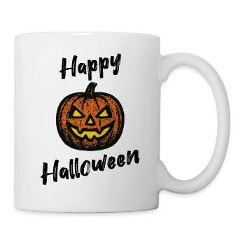 Grunge Pumpkin – Chemise Happy Halloween - Mug blanc - blanc - Droite