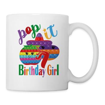 pop-it Geburtstagskind 7 - Tasse - Weiß - Rechts