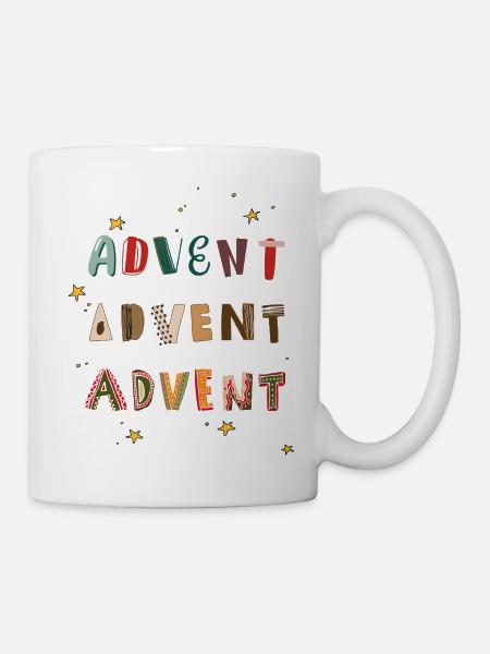 Advent Advent - Tasse - Weiß