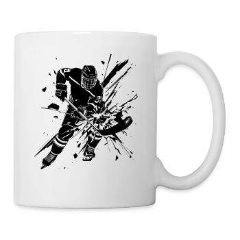 Kunst von Eishockeyspielern - Tasse - Weiß - Rechts