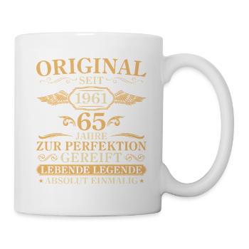 Cadeau original pour le 65e anniversaire, millésime 1961 - Mug blanc - blanc - Droite