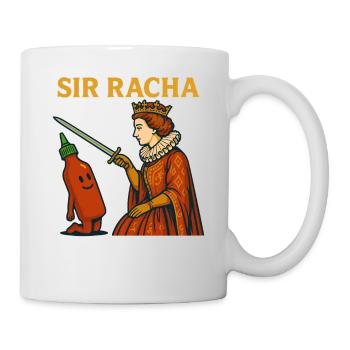 Sir Racha Mème drôle Chevalier Sauce Piquante Humour - Mug blanc - blanc - Droite