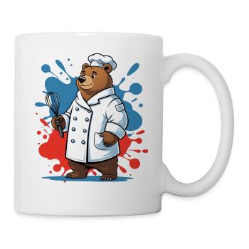 Bärenkoch Design - Tasse - Weiß - Rechts