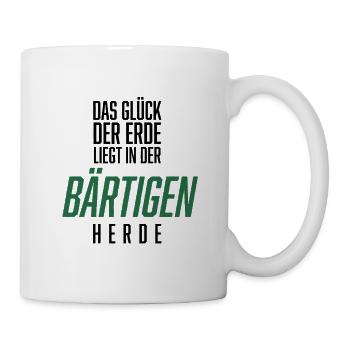 Bart, Bartträger, Lustiger Spruch, Bärtige Herde - Tasse - Weiß - Rechts