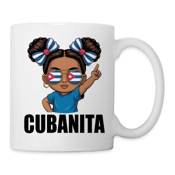 Cuba Flag Cute Cubanita Girls Women - Mug - white - Right