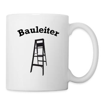 lustiges Bauleiter Baustellen Zubehör - Tasse - Weiß - Rechts
